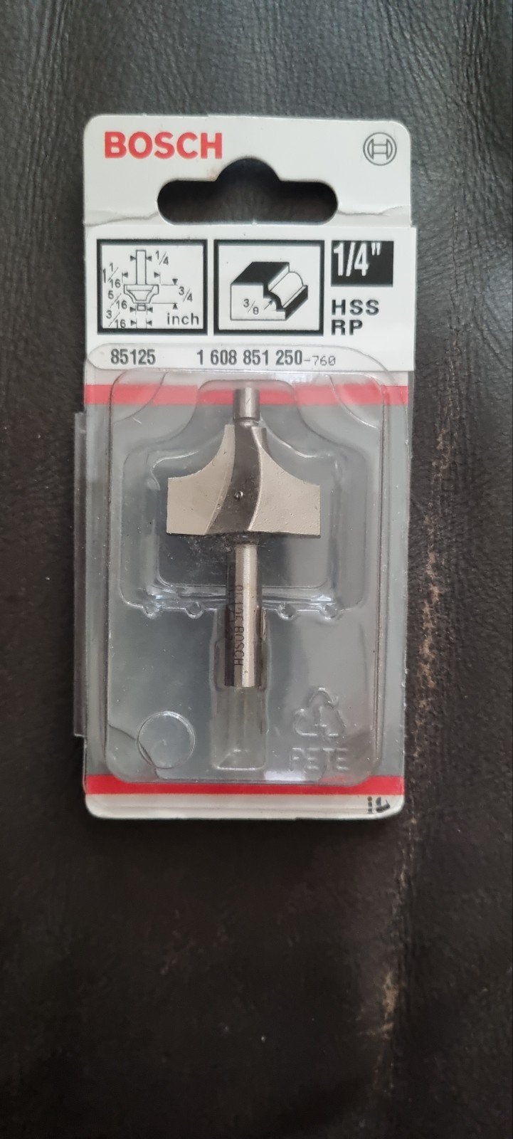 Bosch Kantenfrees 1/4" HSS RP - Nieuw in verpakking, Doe-het-zelf en Verbouw, Verzenden, Nieuw, Kantenfrees, Bosch