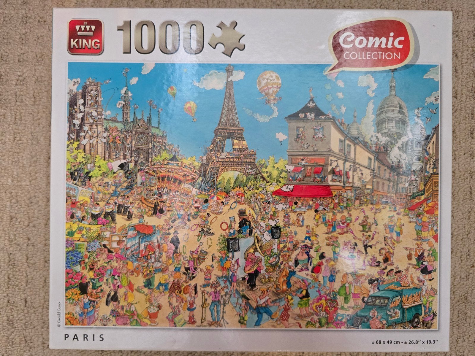 King Comic Collection Puzzel 10,- (2 voor 15,-), Ophalen of Verzenden, 500 t/m 1500 stukjes, Zo goed als nieuw, Legpuzzel