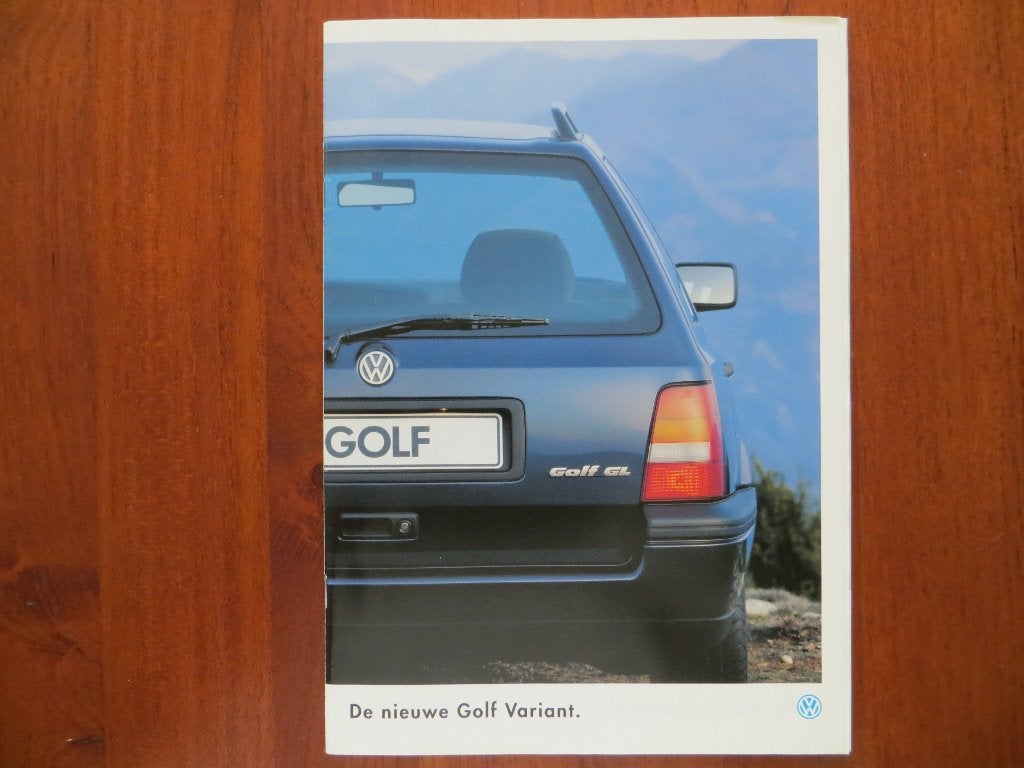 Volkswagen de nieuwe Golf Variant (aug. 1993) met bijlage, Ophalen of Verzenden, Nieuw, Volkswagen