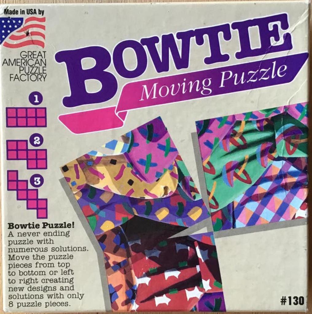 Bowtie moving puzzel / breinbreker - ZGAN, Ophalen of Verzenden, Minder dan 500 stukjes, Zo goed als nieuw