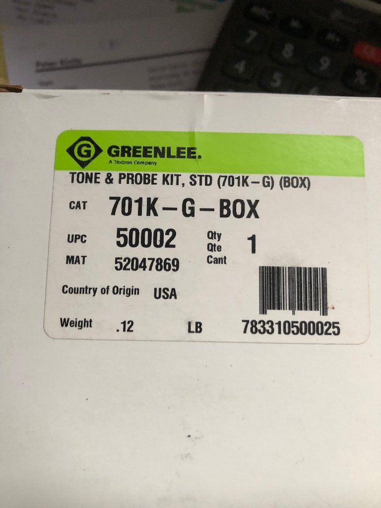 Leidingzoeker Greenlee, 701K-G-BOX, Doe-het-zelf en Verbouw, Ophalen, Nieuw