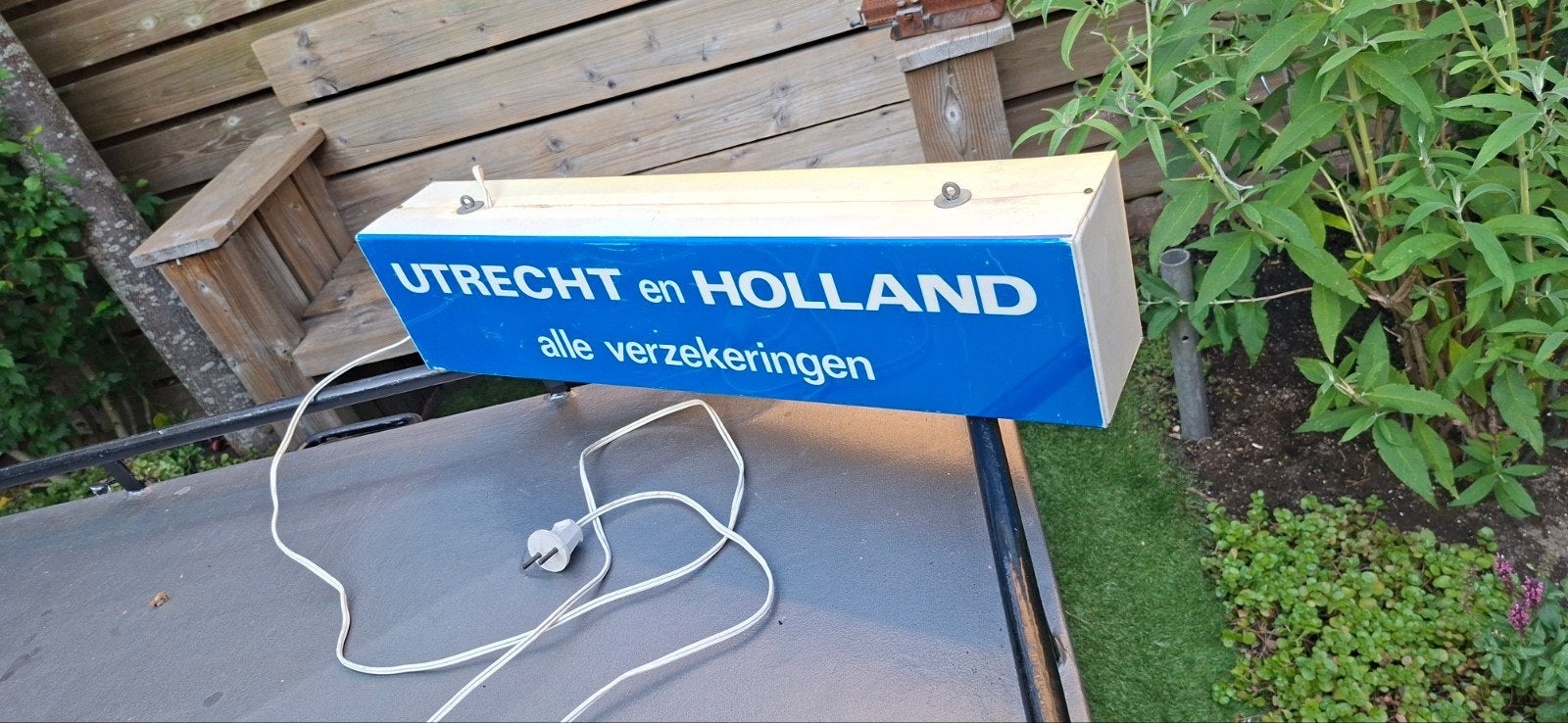 Lichtbak reclame 65 cm x 15 cm klein maatje, Ophalen, Gebruikt