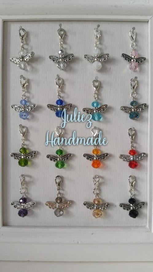 "Juliez Handmade" prachtige bescherm/geluk engeltjes, Sieraden, Tassen en Uiterlijk, Bedels, Nieuw, Overige merken, Glas of Kristal