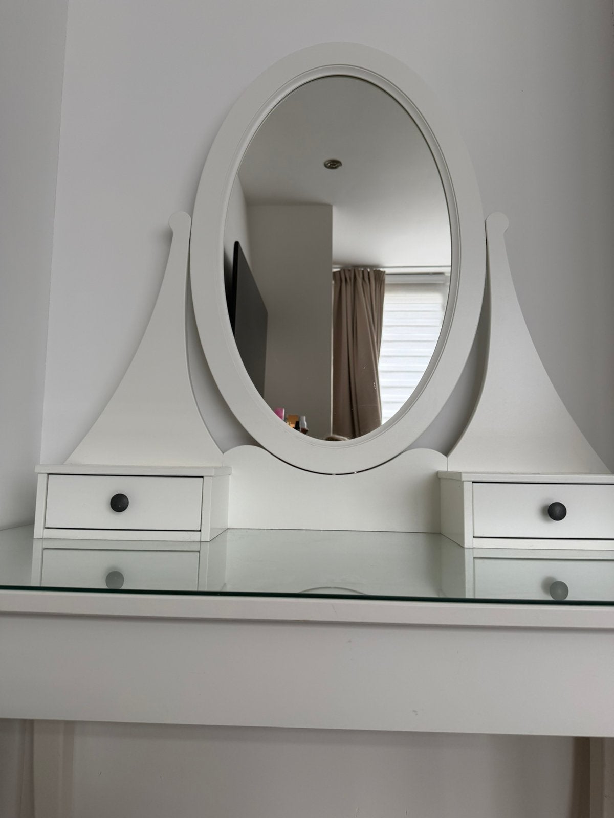 Ikea kaptafel met spiegel hemnes, Ophalen, Zo goed als nieuw, 50 tot 100 cm, Minder dan 100 cm