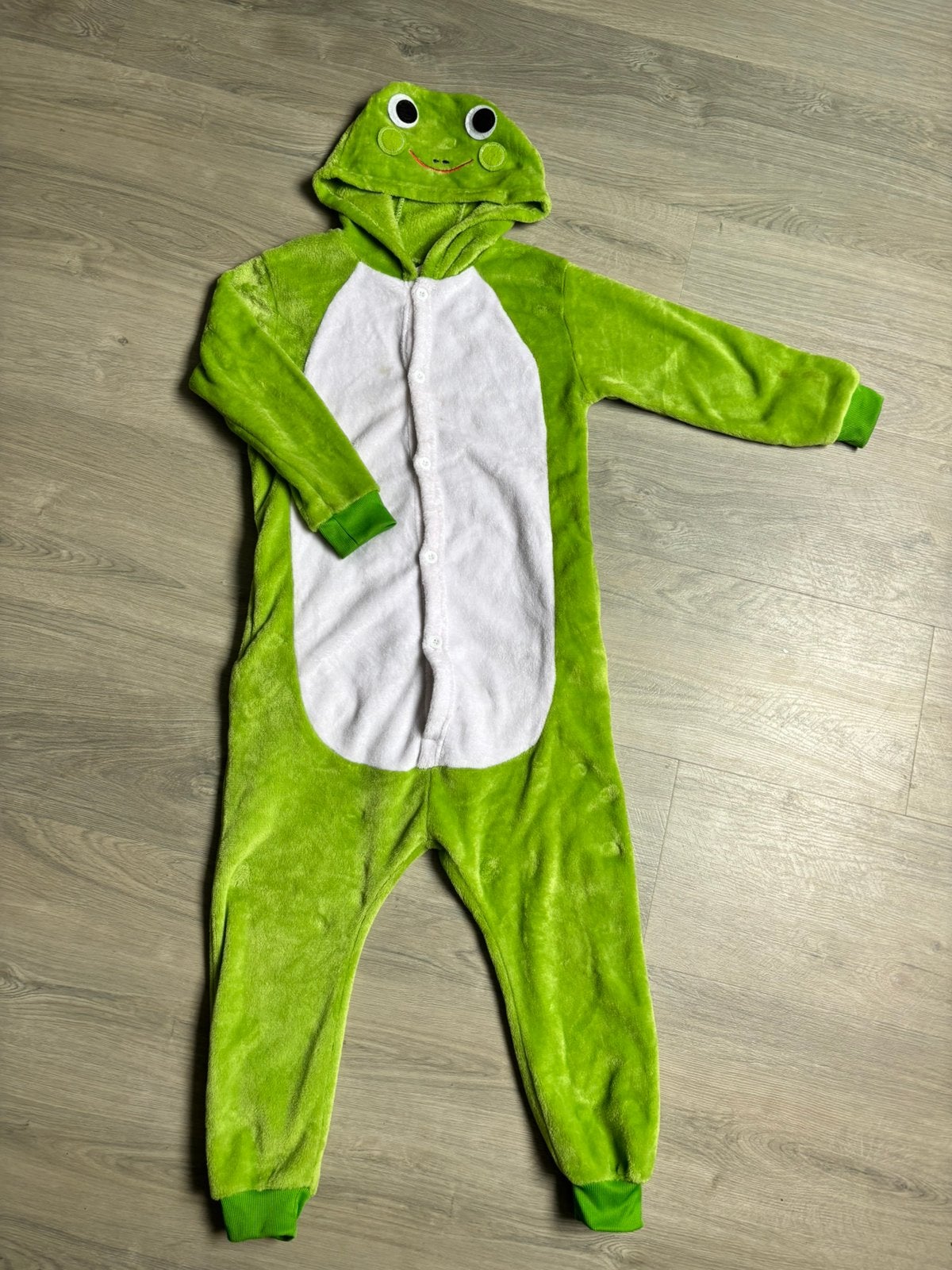Kikker verkleedpak onesie maat 130 (128), Ophalen of Verzenden, Zo goed als nieuw, Jongen of Meisje