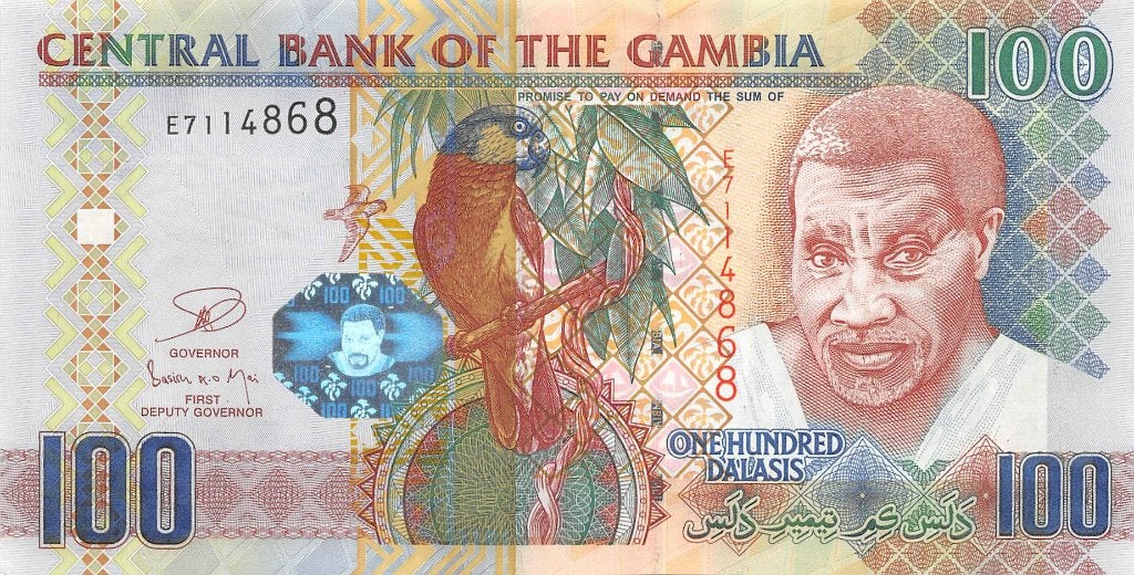 Gambia 100 Dalasis 2013 Unc pn 29c, Ophalen of Verzenden, Overige landen, Los biljet