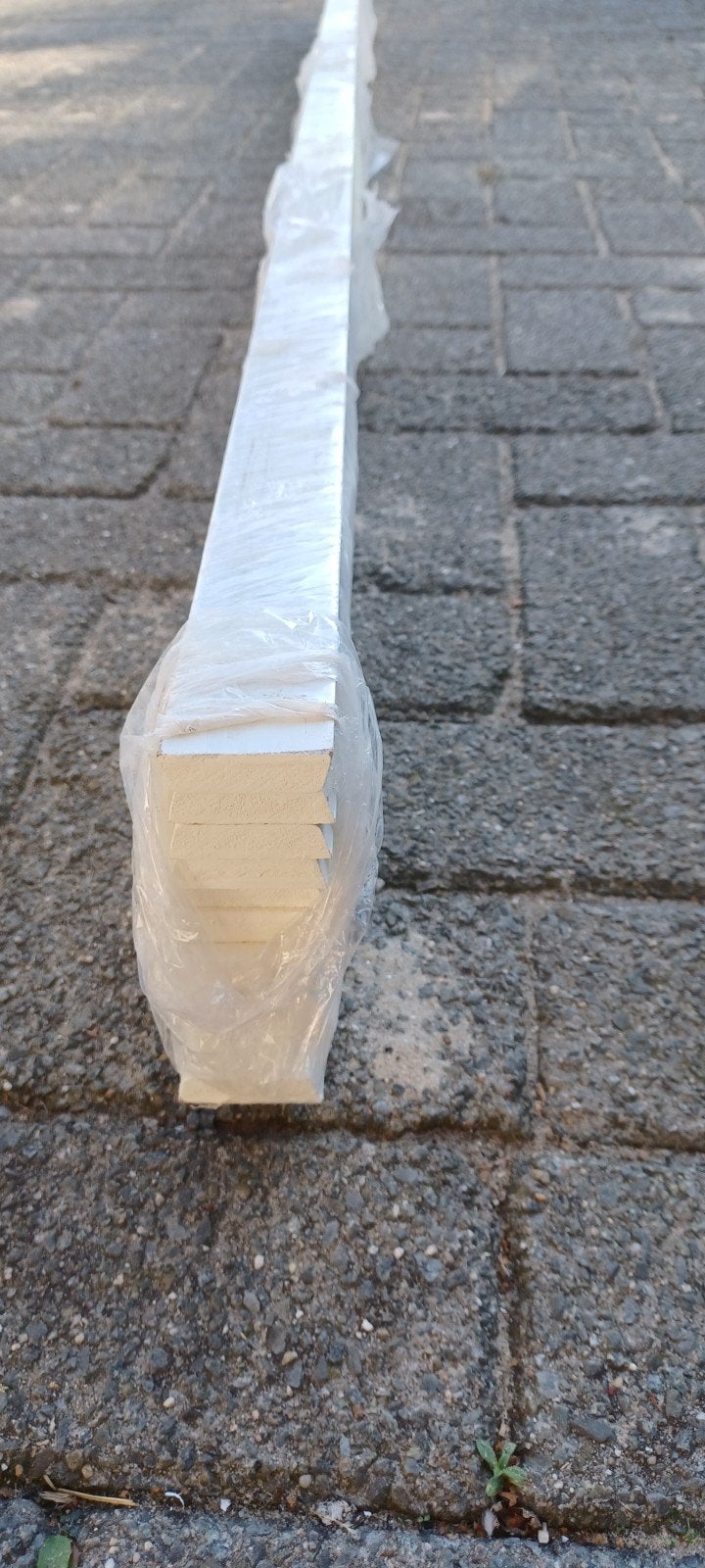 MDF Koplatten 12x45x2440 wit voorgegrond (30 stuks), Doe-het-zelf en Verbouw, Ophalen, Nieuw, Mdf, 200 tot 250 cm