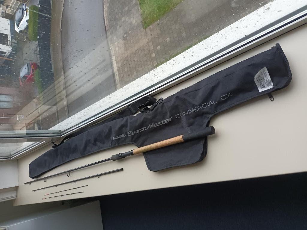 Shimano BeastMaster Commercial CX10 Feeder., Ophalen of Verzenden, Zo goed als nieuw, Werphengel