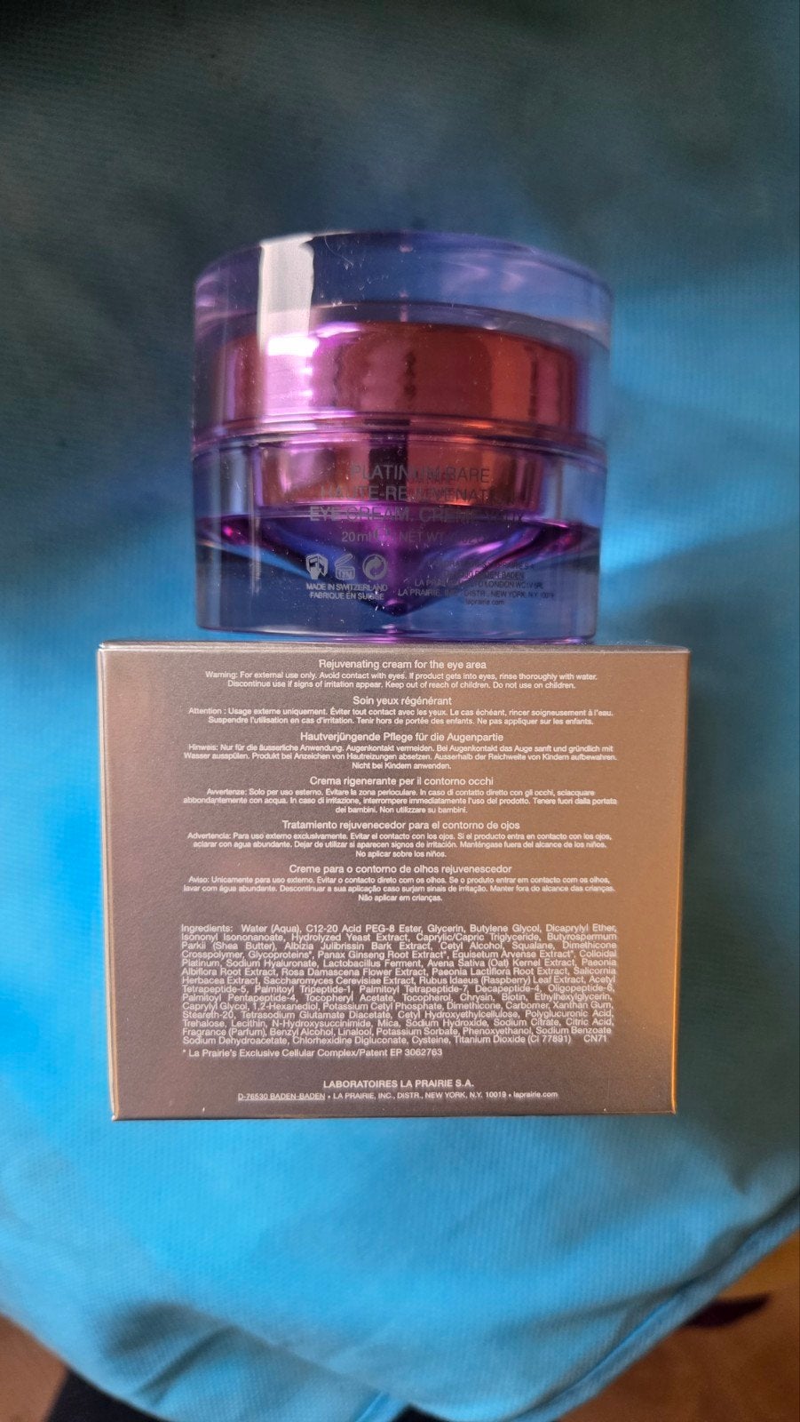 La Prairie Platinum Rare Oogcrème 20ml - Nieuw, Verzenden