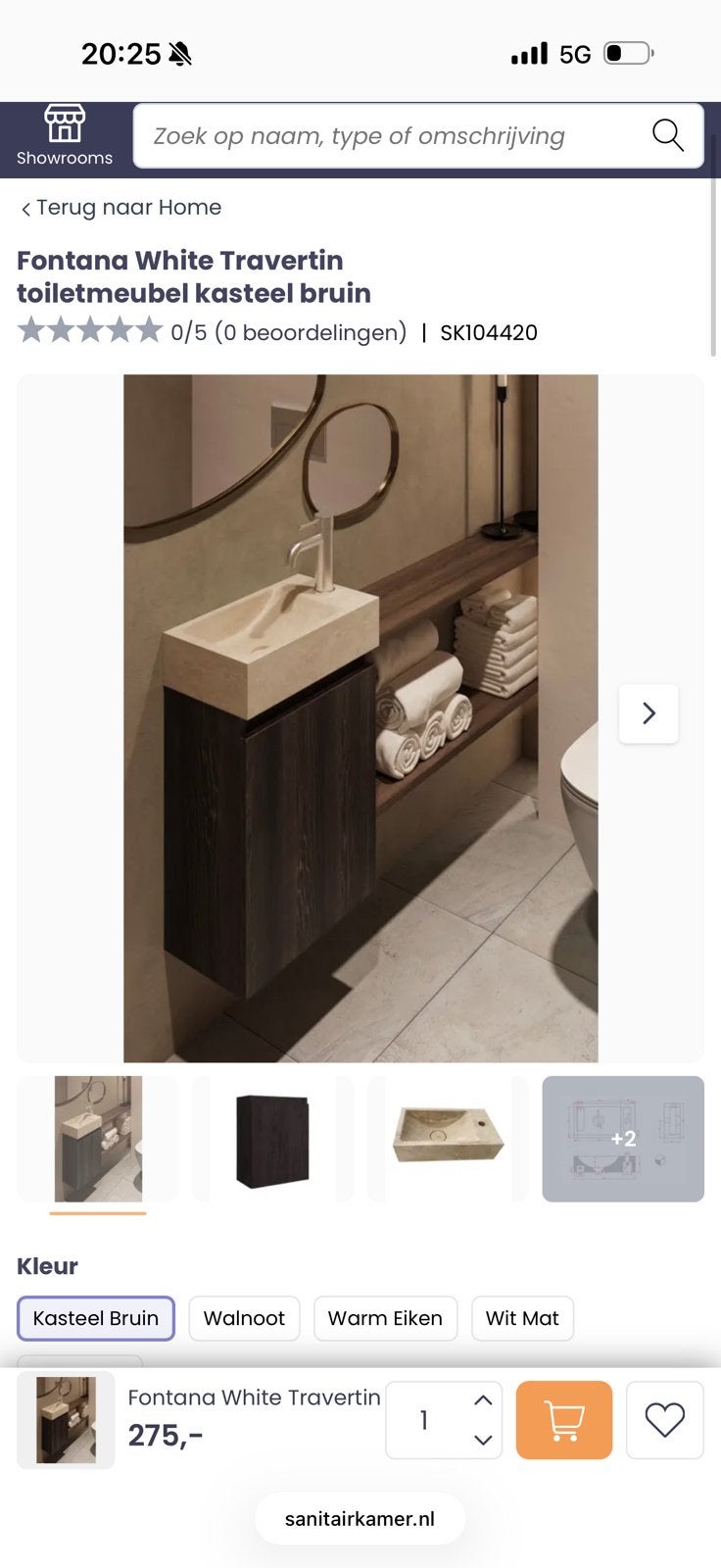 Nieuw fonteinmeubel+wasbak, Ophalen, Nieuw