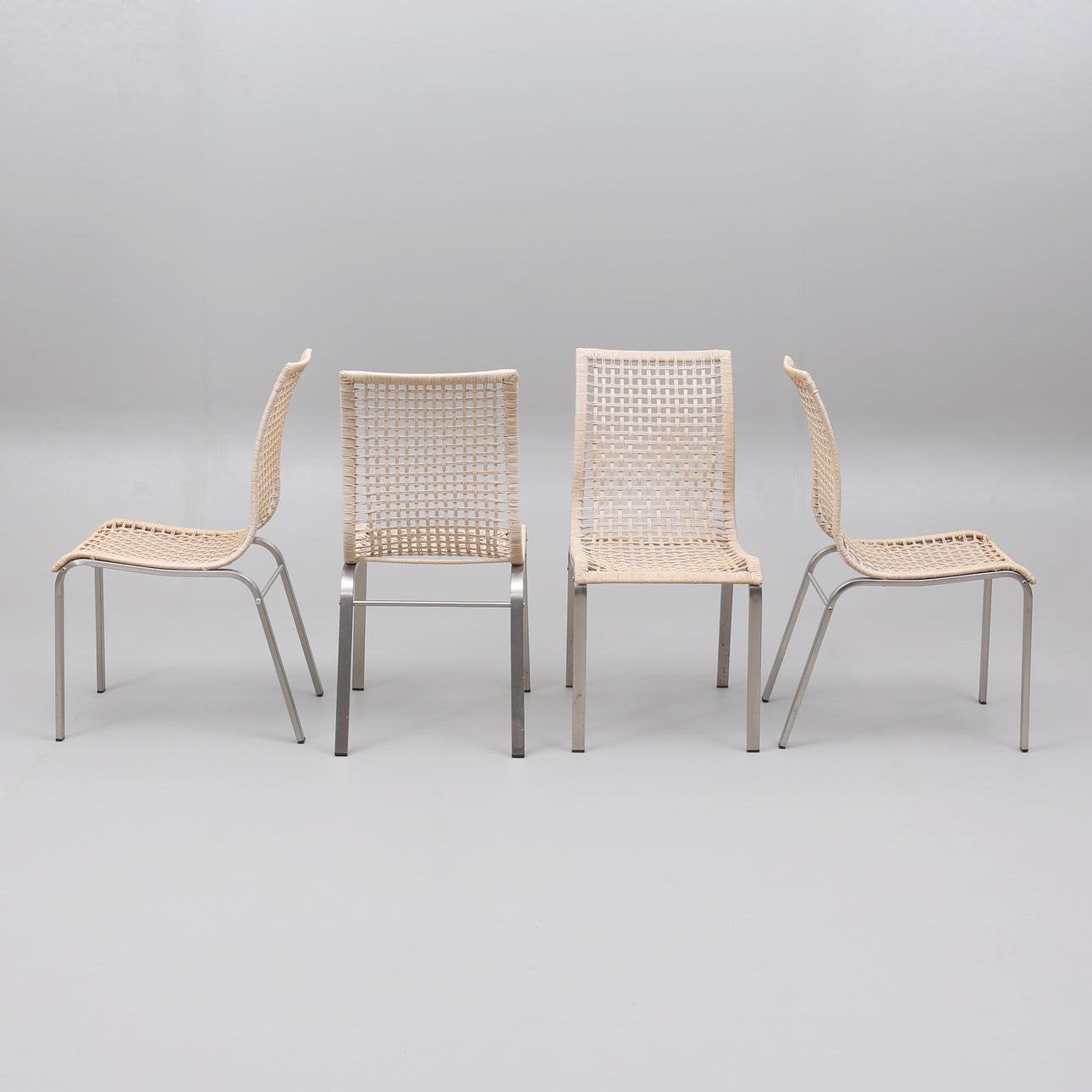 Vintage IKEA Nandor stoelen, set van 6, binnen/buiten, Ophalen, Gebruikt, Overige kleuren, Metaal