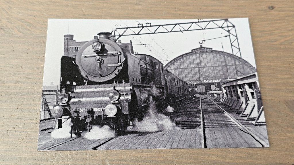 Foto TREIN Nederlandse Spoorwegen Stoom Loc 3907 Amsterdam, Ophalen of Verzenden, Gebruikt, Tram, Overige typen