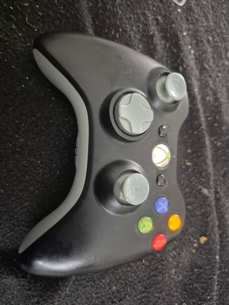 Xbox 360 Controller - Draadloos Zwart, Gebruikt, Ophalen of Verzenden, Controller, Xbox 360