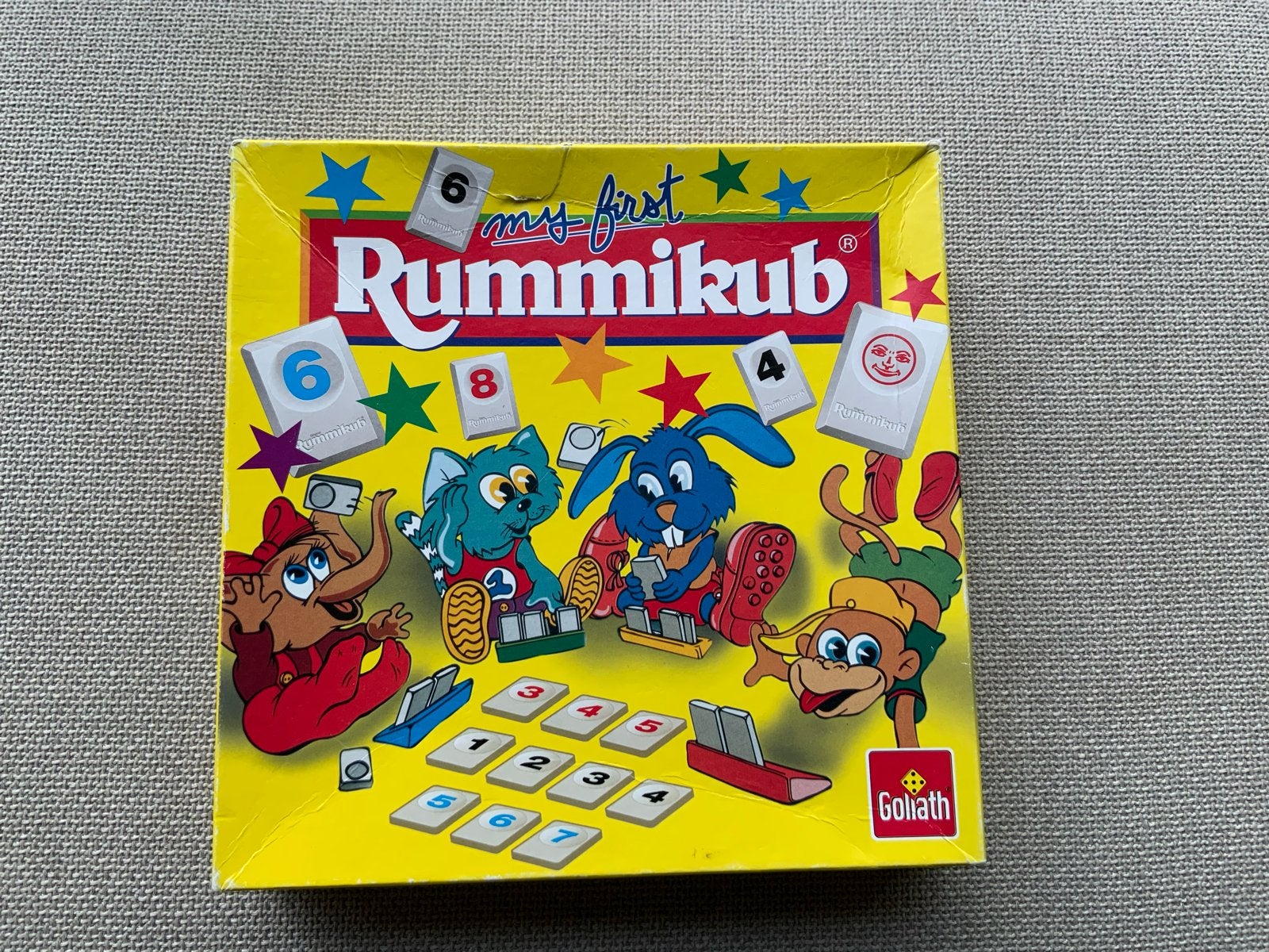My First Rummikub - Leuk familiespel voor jonge kinderen, Hobby en Vrije tijd, Drie of vier spelers, Ophalen of Verzenden, Zo goed als nieuw
