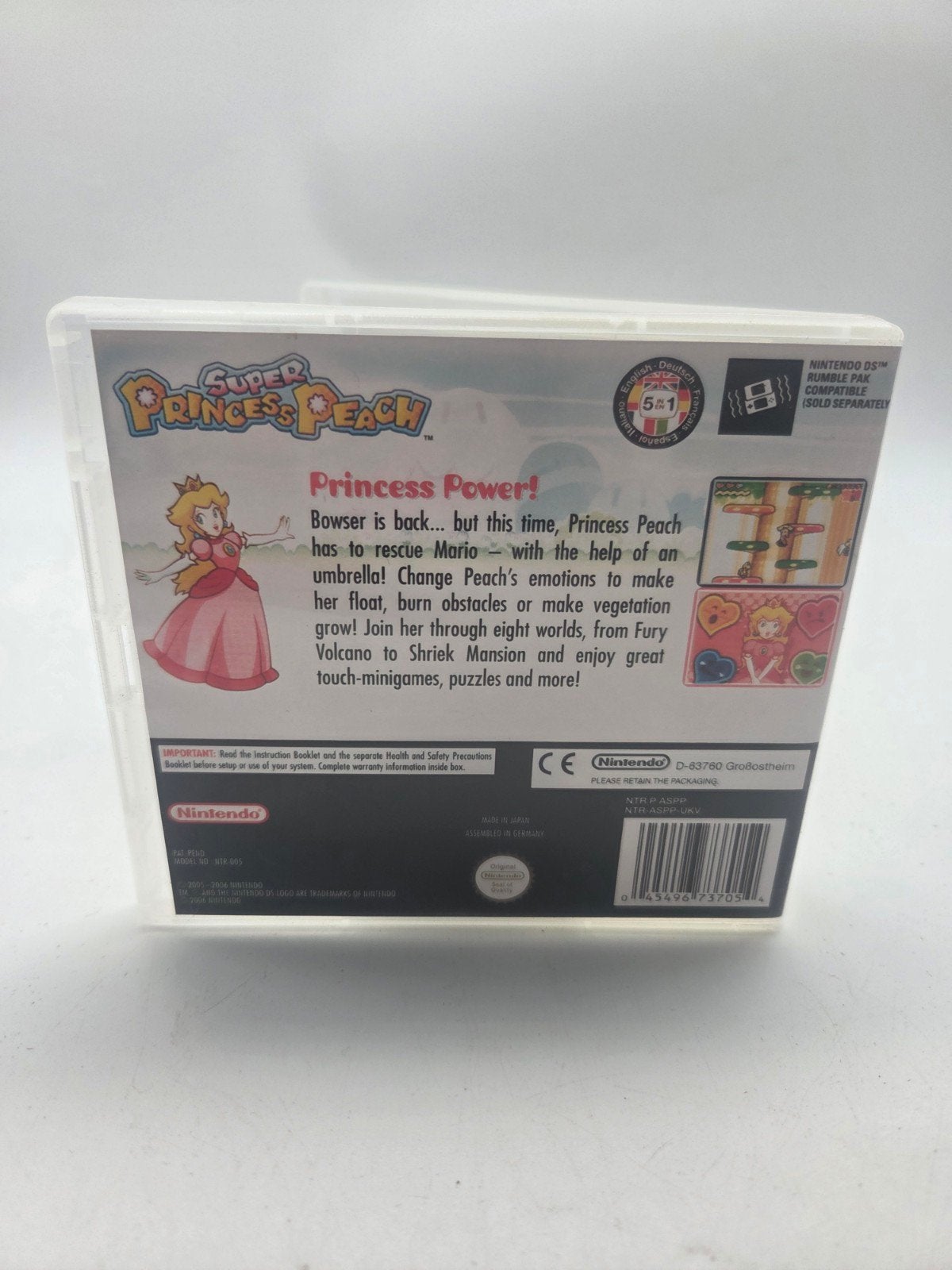 Super Princess Peach Nintendo DS - Avontuurlijk Platformspel, Nintendo, Gebruikt, Nintendo of Europe GmbH, Goldsteinstr. 235, 60528 Frankfurt am Main, Germany