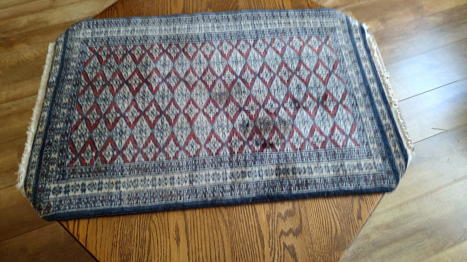 Perzische tafelloper., Huis en Inrichting, Gebruikt, 100 tot 150 cm, Blauw, Rechthoekig