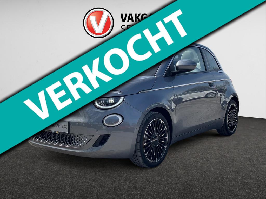 Fiat 500 C La Prima 42 kWh Cabrio | Automaat | Cruise | Lane, Auto's, Fiat, Bedrijf, Te koop, 500C, ABS, Achteruitrijcamera, Adaptive Cruise Control