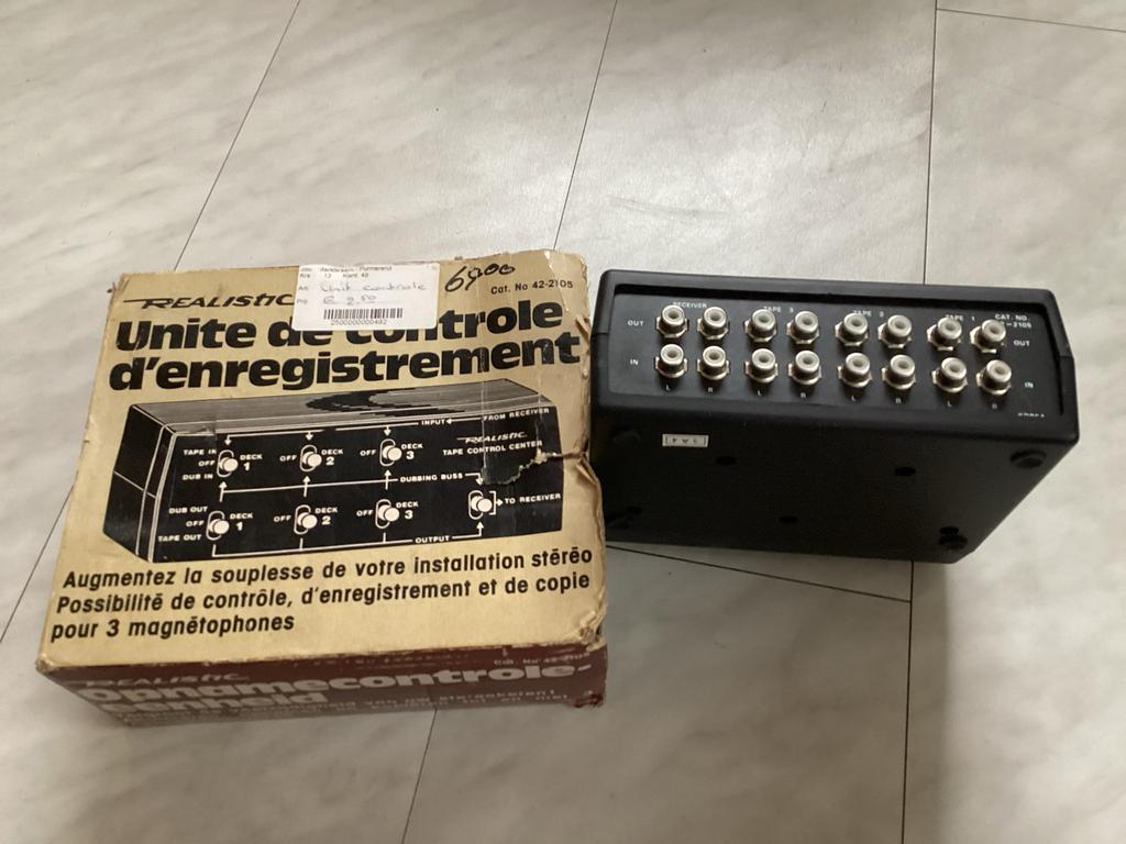Realistic Opnamecontrole-eenheid (Tape Control Center), Ophalen, Gebruikt