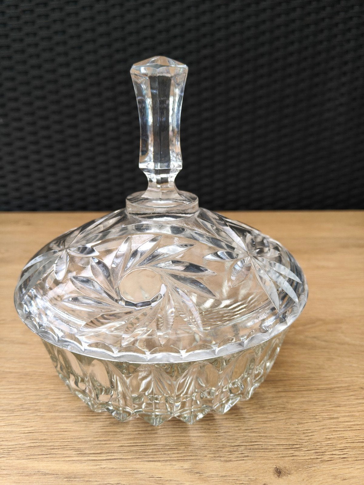 mooie bonbonaire van glas, Antiek en Kunst, Antiek | Glas en Kristal, Ophalen of Verzenden