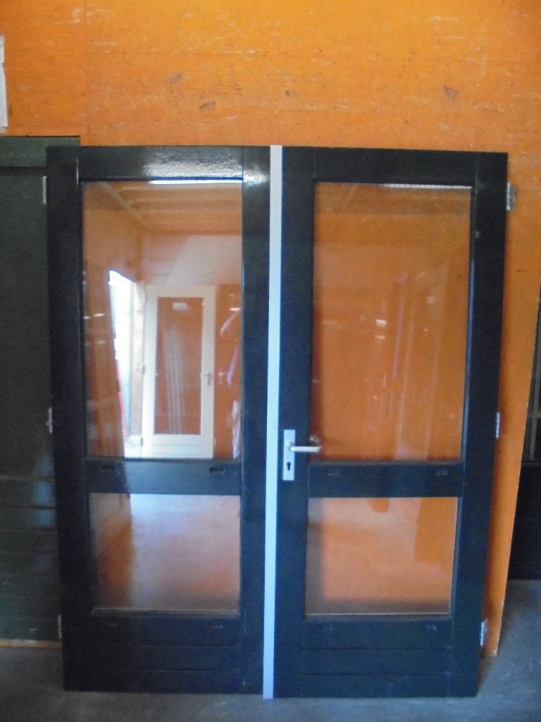 Openslaande tuindeuren dubbelglas, 167 x 213 (nr. BR475A), Doe-het-zelf en Verbouw, Deuren en Horren, Ophalen, 120 cm of meer