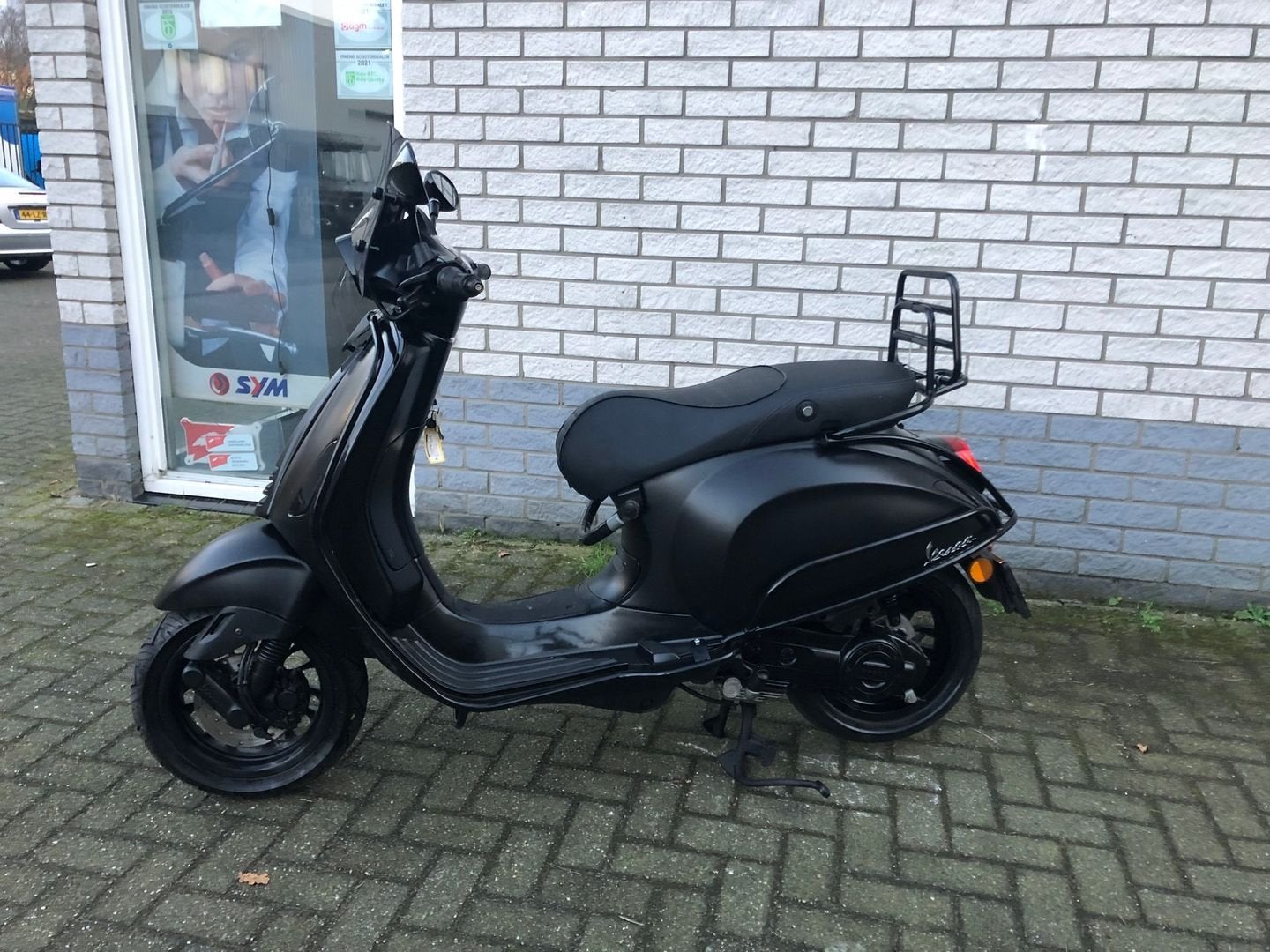 DIKKE VESPA SPRINT S 45KM BROM MAT ZWART BJ2019 8000KM 4-TAK, Onbekend, Onbekend, VESPA
