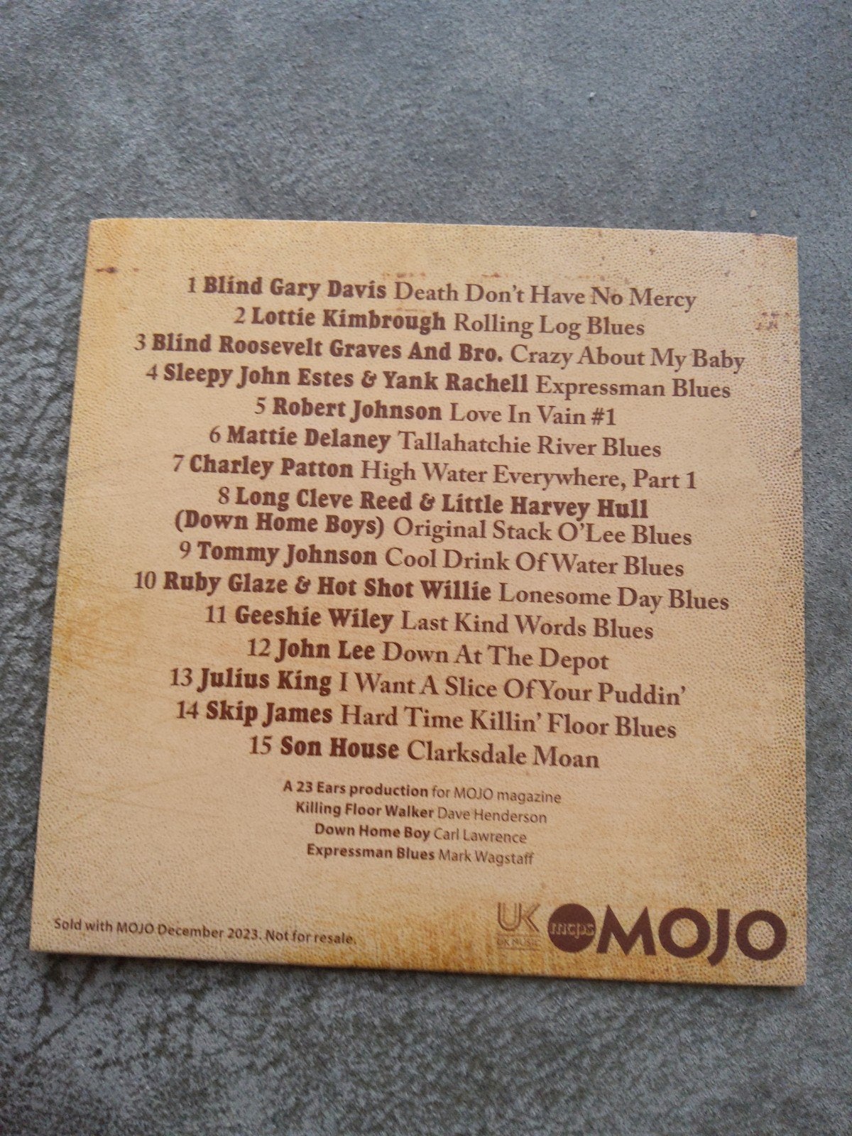 Sampler:  o.a, Robert Johnson, Ophalen of Verzenden