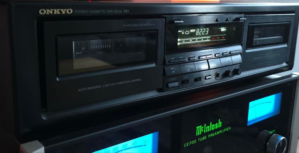 Onkyo TA-RW505 (beide decks opnemen, serviced), Ophalen of Verzenden, Dubbel, Overige merken, Tiptoetsen