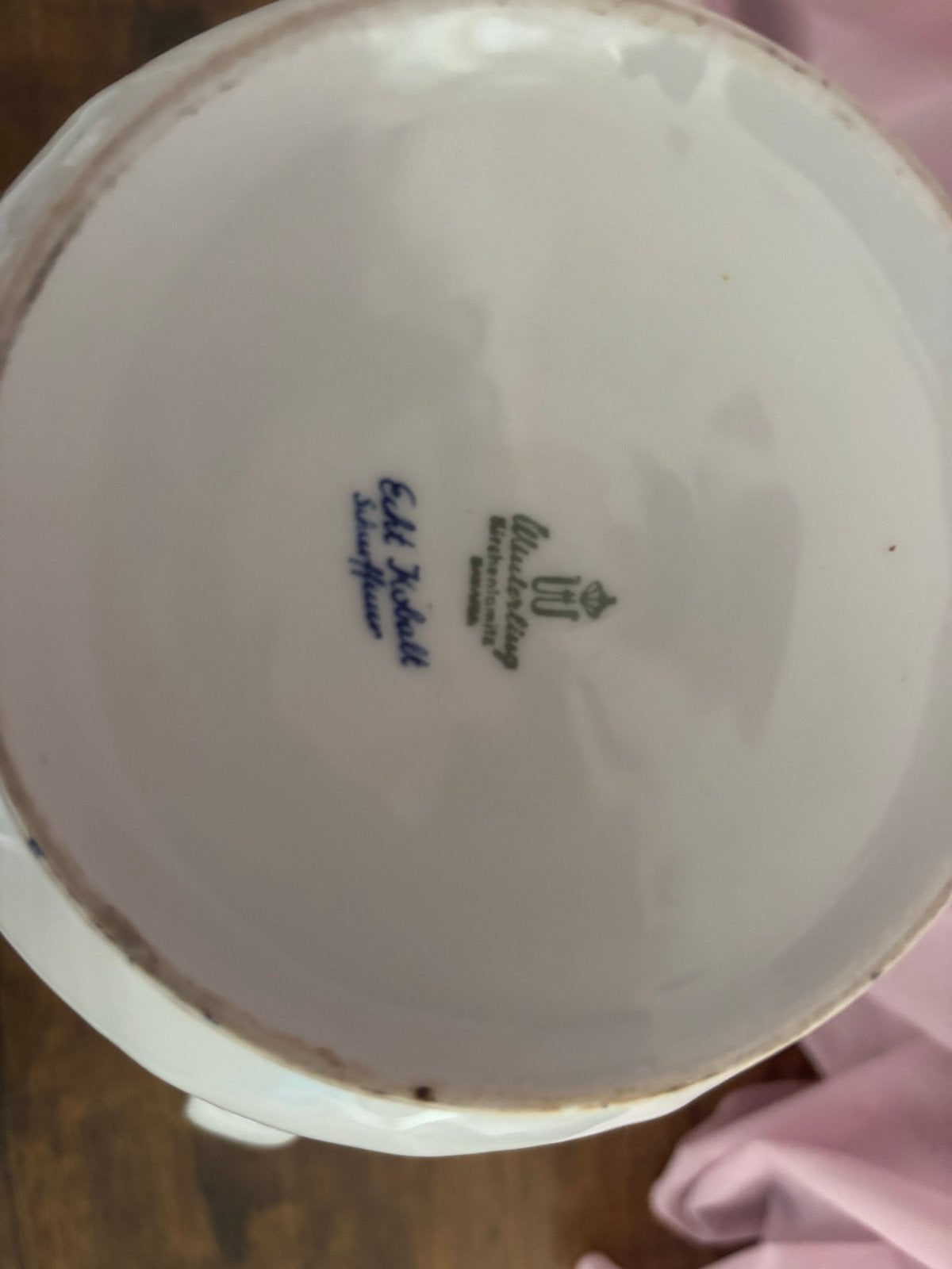 Vintage Illmenau Graf von Henneberg Echt Kobalt Koffiepot, Ophalen