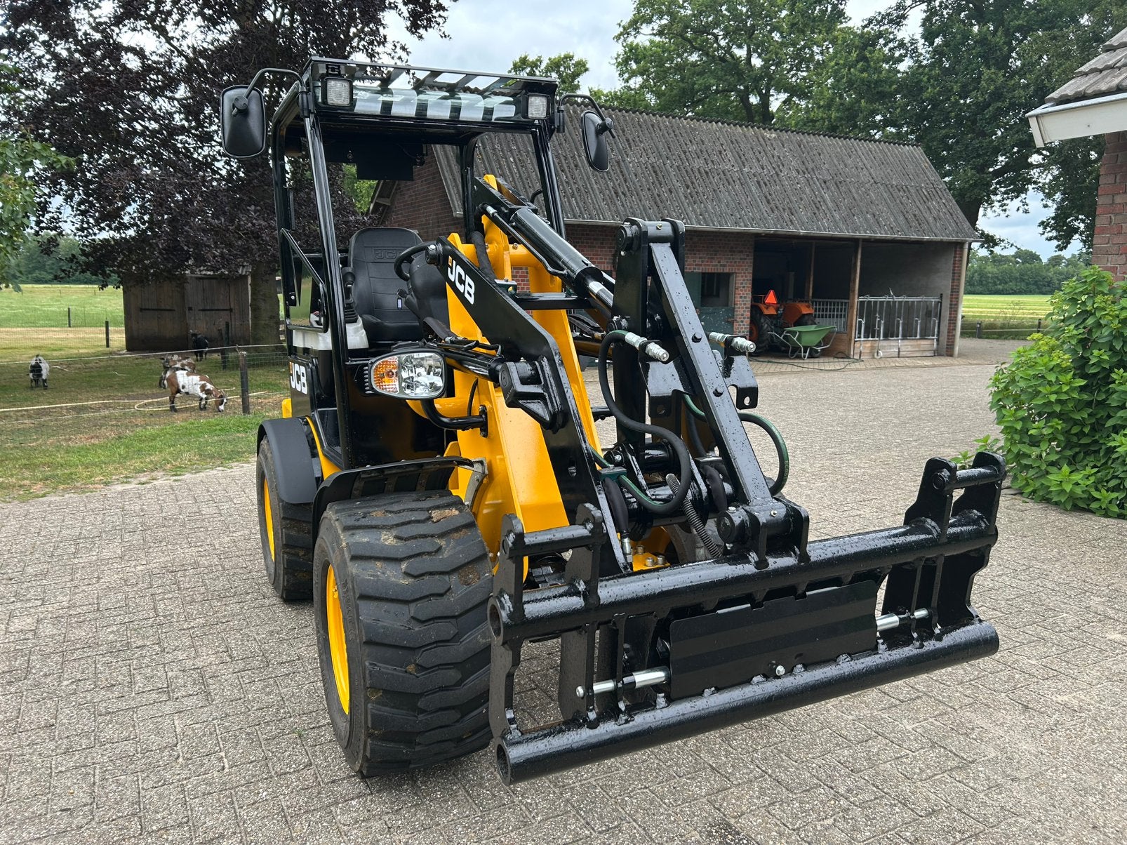 JCB 403 mini shovel Marge, Ophalen, Wiellader of Shovel