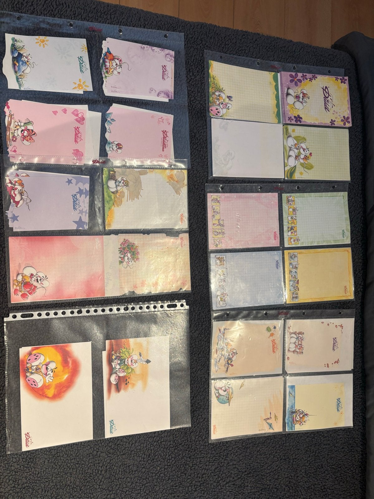 Grote collectie Diddl en Diddlina schrijfblokken en papier, Ophalen, Gebruikt, Dieren, Meerkleurig