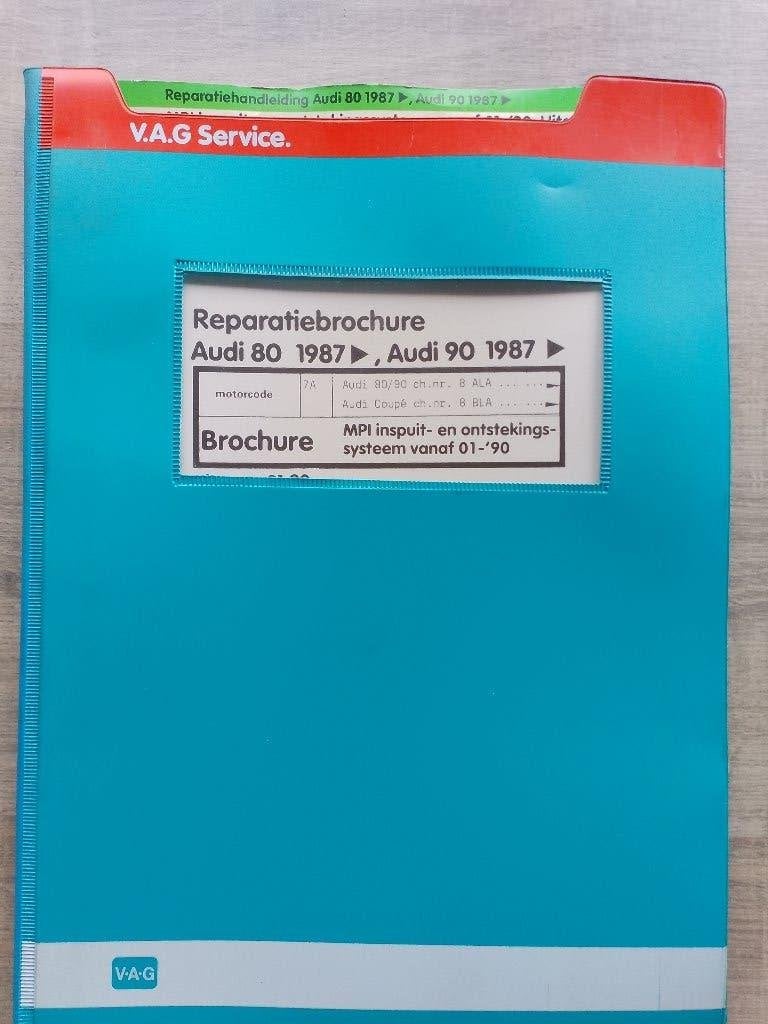 Audi 80 / 90 Coupé dealer werkplaatsboek MPi 7A inspuiting, Ophalen of Verzenden, Gelezen, Audi
