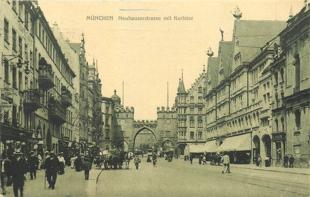 379-098-023 München Neuhauserstrasse, Verzamelen, Ophalen of Verzenden, Voor 1920, Duitsland
