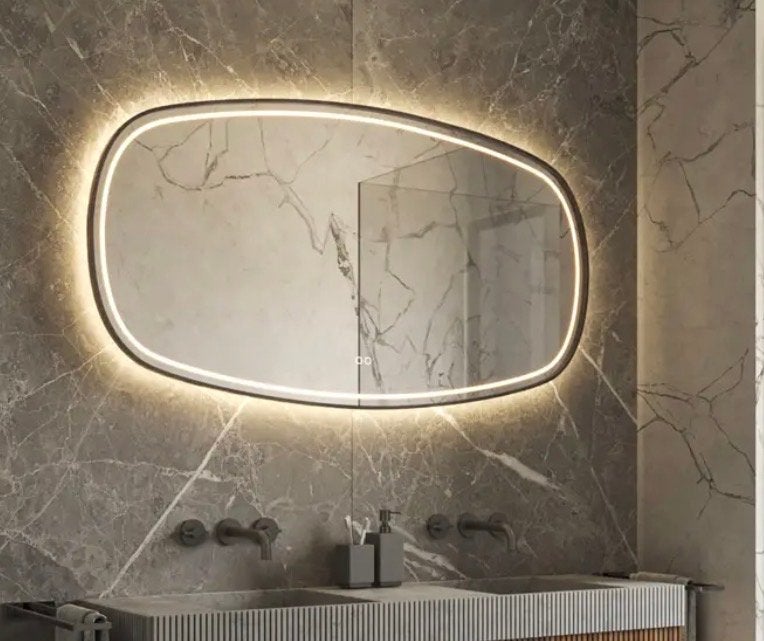 Hipp Design Deens ovaal (Phantom Mirrors) spiegel 120x70, Huis en Inrichting, Ophalen, Nieuw, Overige vormen, 100 tot 125 cm