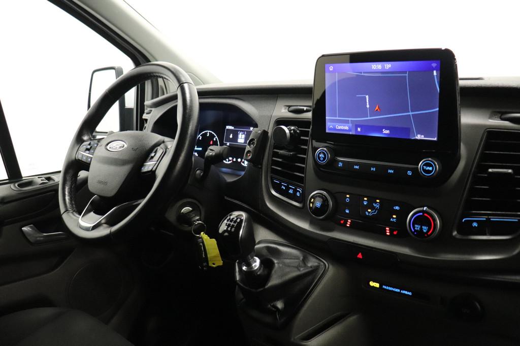 Ford Transit Custom 2.0 TDCI 130PK L2 Dubbele Cabine EURO 6, Voorwielaandrijving, Stof, 4 cilinders, Wit