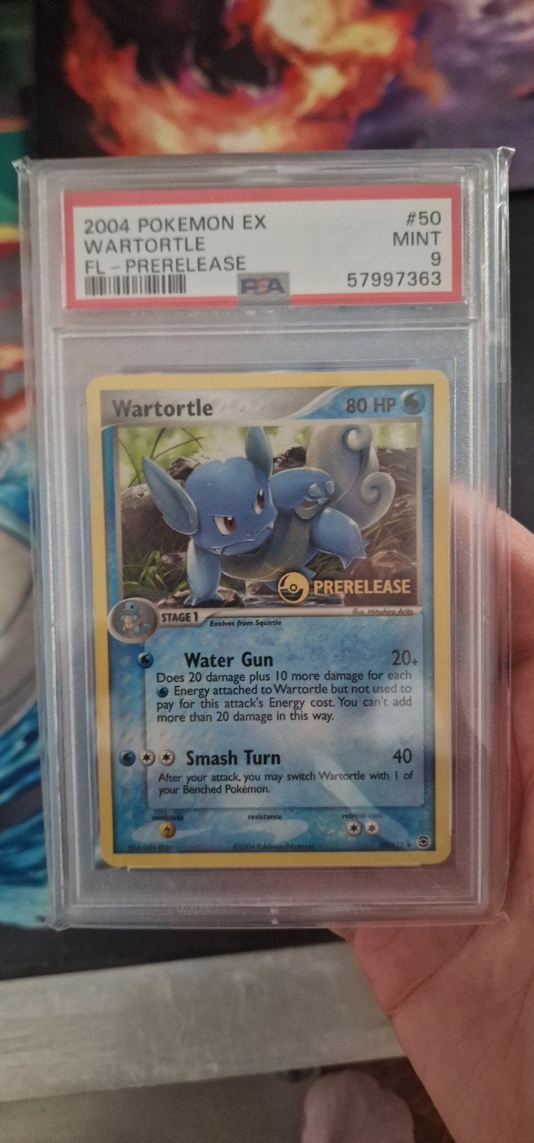 EX Fire Red & Leaf Green - Wartortle Prerelease PSA 9, Ophalen of Verzenden, Nieuw, Losse kaart