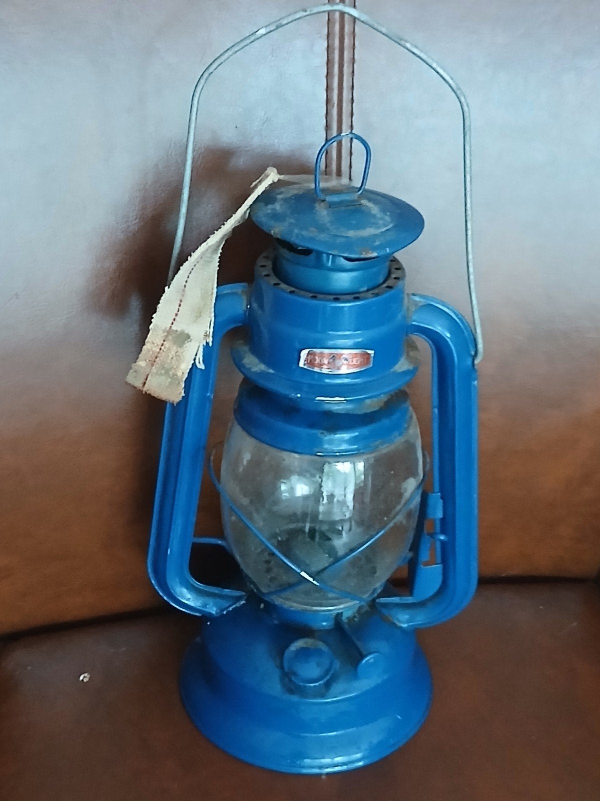 grote stormlamp.39cm met hengsel gemeten.lont erbij, Antiek en Kunst, Ophalen