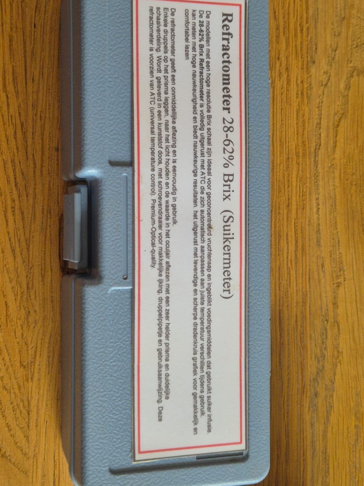 Refractometer 28-62% Brix (Suikermeter) met ATC, Ophalen of Verzenden, Nieuw