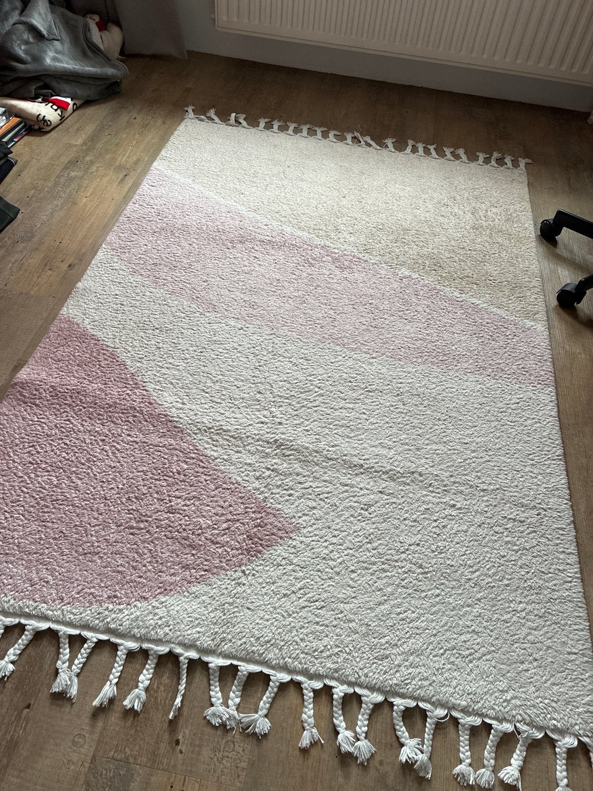 Vloerkleed roze beige wit (120x170 cm), Huis en Inrichting, Stoffering | Tapijten en Kleden, Ophalen, Gebruikt, 100 tot 150 cm