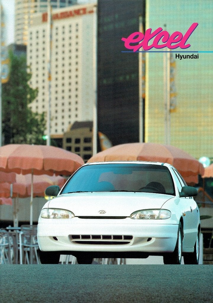 Folder Hyundai Excel (1994), Verzenden, Zo goed als nieuw, Overige merken