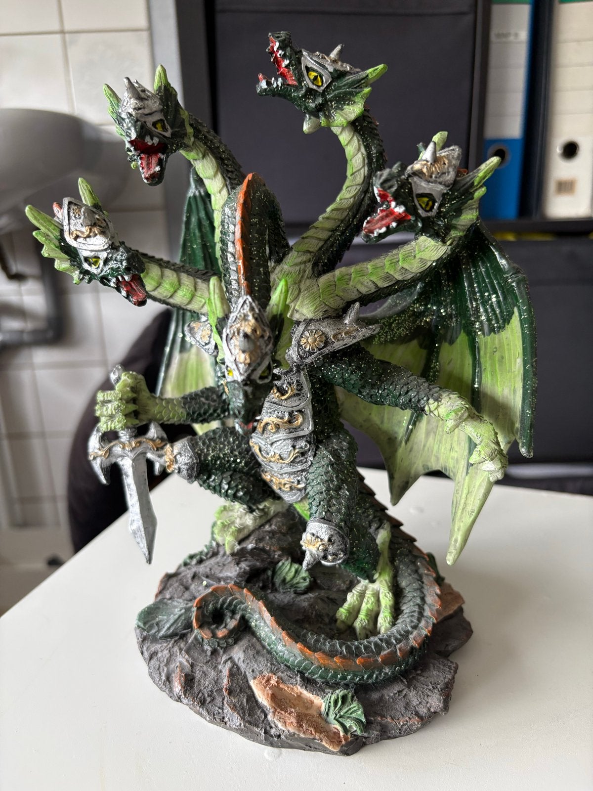 Mooie Draak Beeldje - Fantasy Decoratie, Ophalen of Verzenden, Zo goed als nieuw, Fantasy