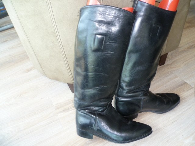 Paardrijlaarzen volledig van leder, ook de binnenvoering., Dieren en Toebehoren, Paardrijkleding, Gebruikt, Heren, Ophalen of Verzenden