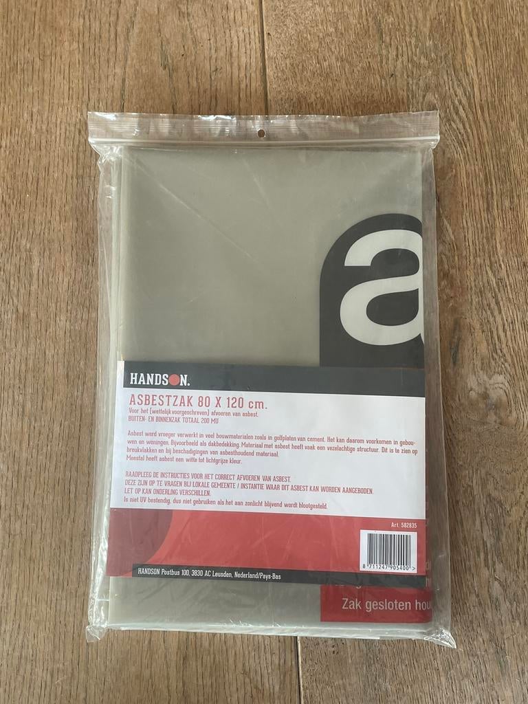 Asbestzakken, Ophalen of Verzenden, Nieuw