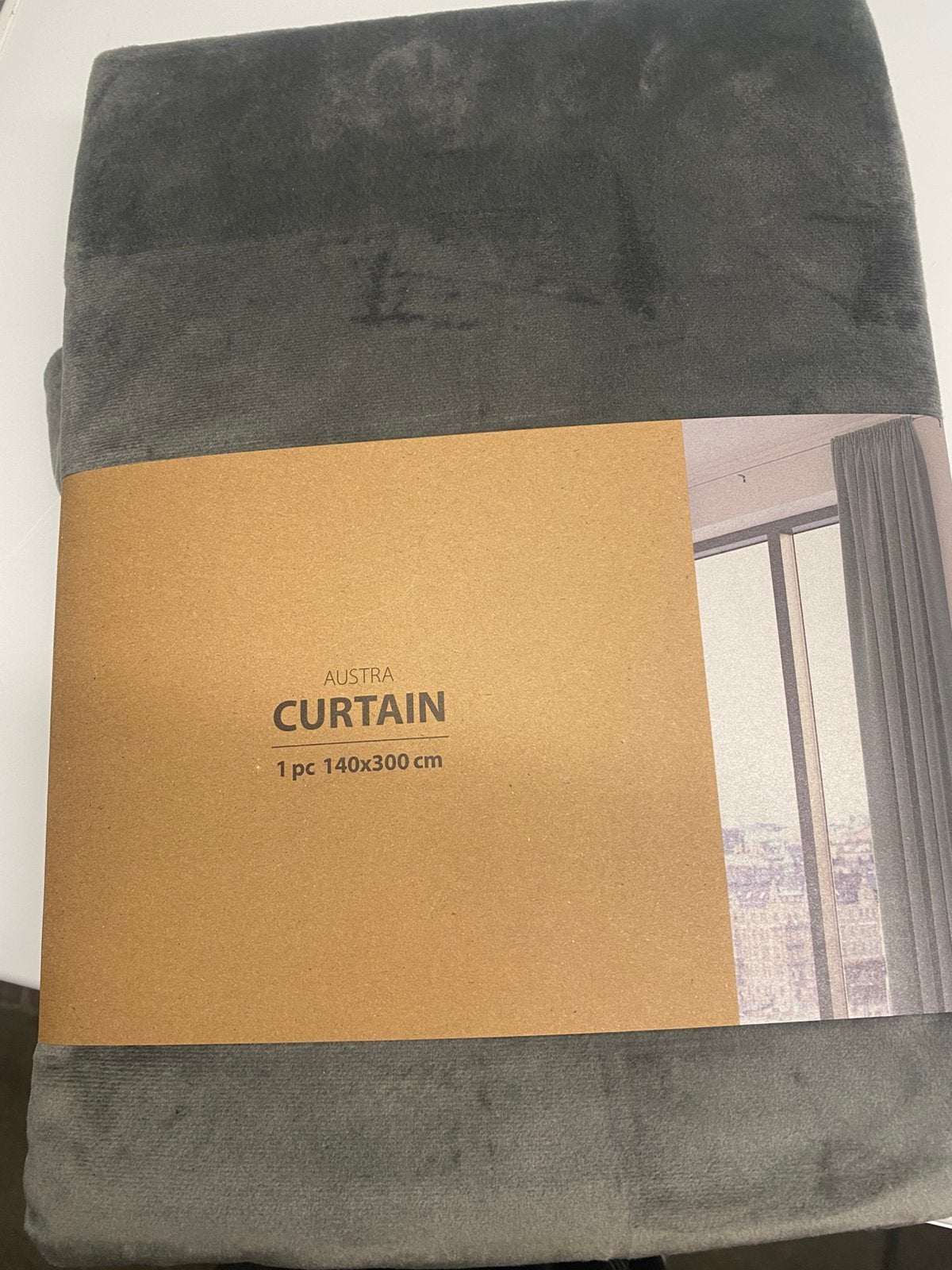 4x Gordijn Austra fluweel grijs 140x300cm €17 per stuk, Ophalen, Overgordijn, Verduisterend, Nieuw