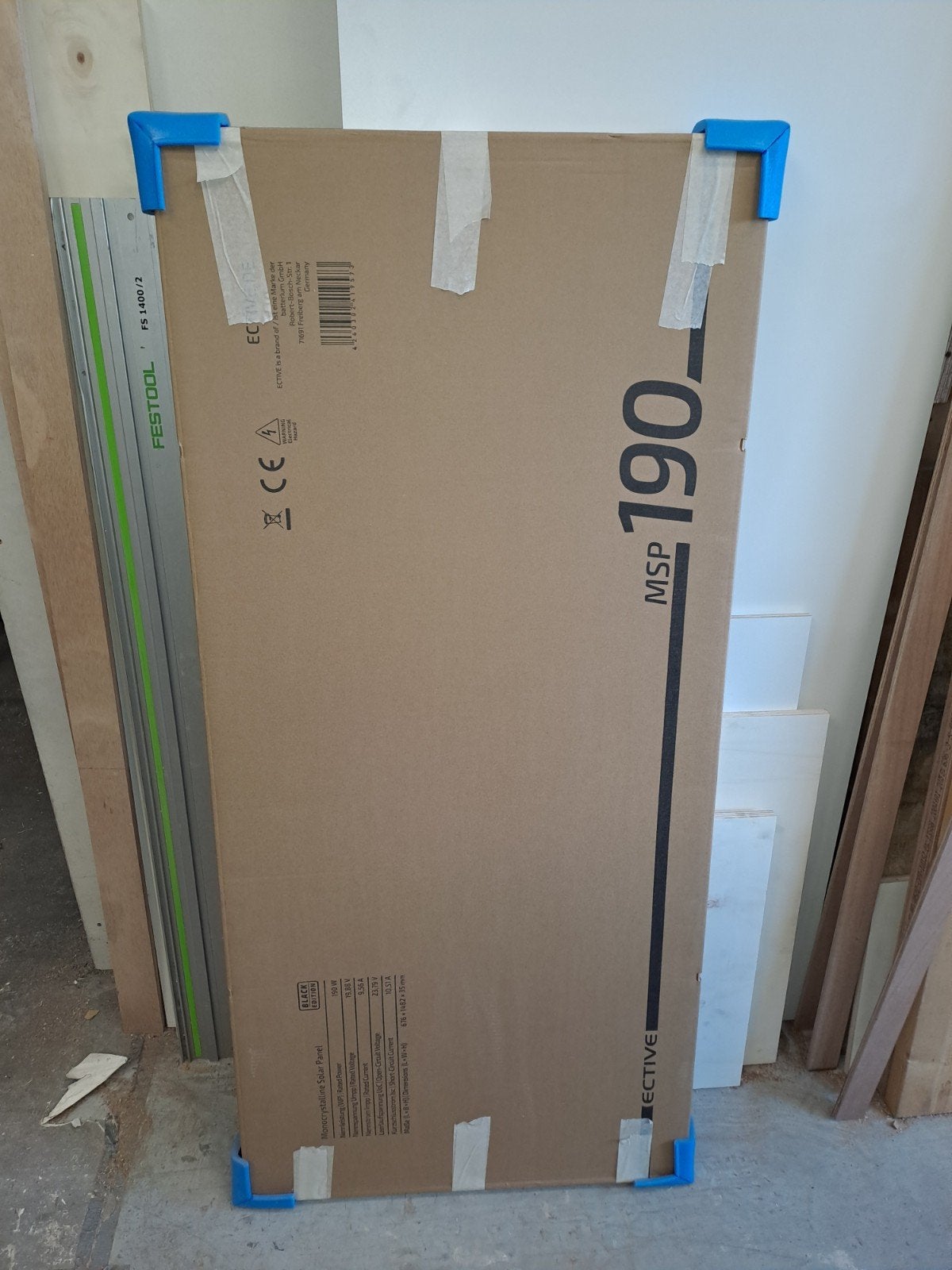 Ective zonnepaneel 190w afmeting 676 x 1482 x 35 mm, Ophalen, Zo goed als nieuw