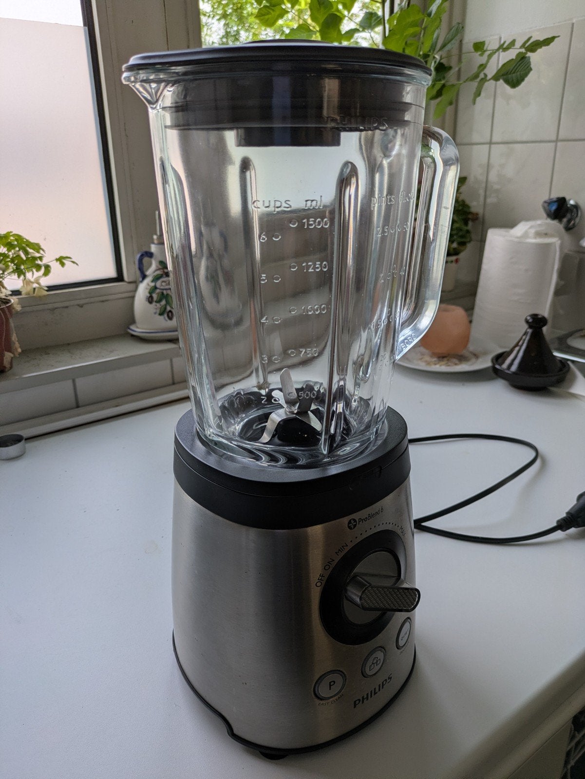 Philips Avance collection ProBlend 6 HR2195, Witgoed en Apparatuur, Blenders, Zo goed als nieuw, Blender, Ophalen of Verzenden