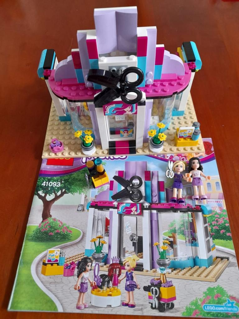 Lego friends heartlake kapsalon 41093 compl. set met boekje, Lego, Friends, Ophalen of Verzenden, Complete set