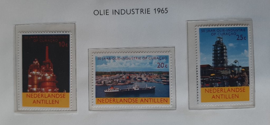 1965 Nederlandse Antillen Olie- Industrie Nvph 355 - 357, Ophalen