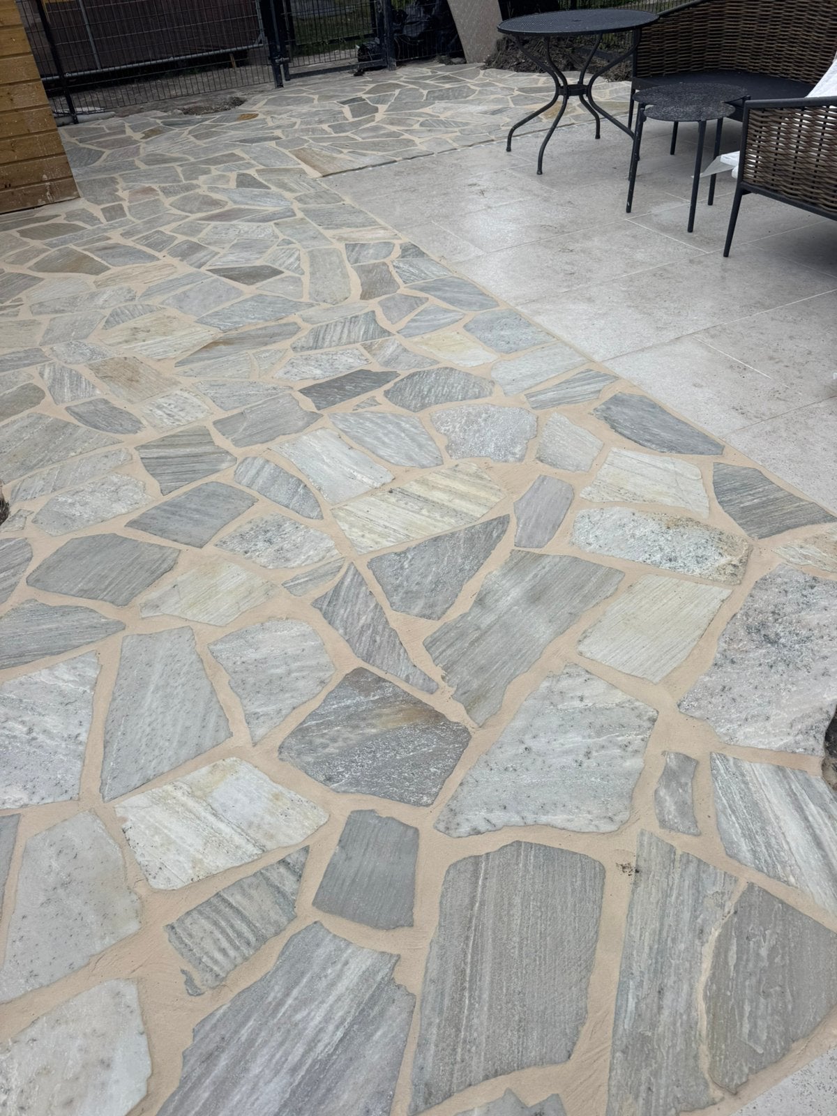 3m² Flagstone natuursteen Gobi White ze zijn nieuw, Tuin en Terras, Tegels en Klinkers, Gebruikt, Ophalen of Verzenden, Terrastegels