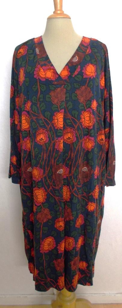 Leuke groene print jurk van Didi! 42/XL, Verzenden, Maat 42/44 (L), Zo goed als nieuw, Onder de knie