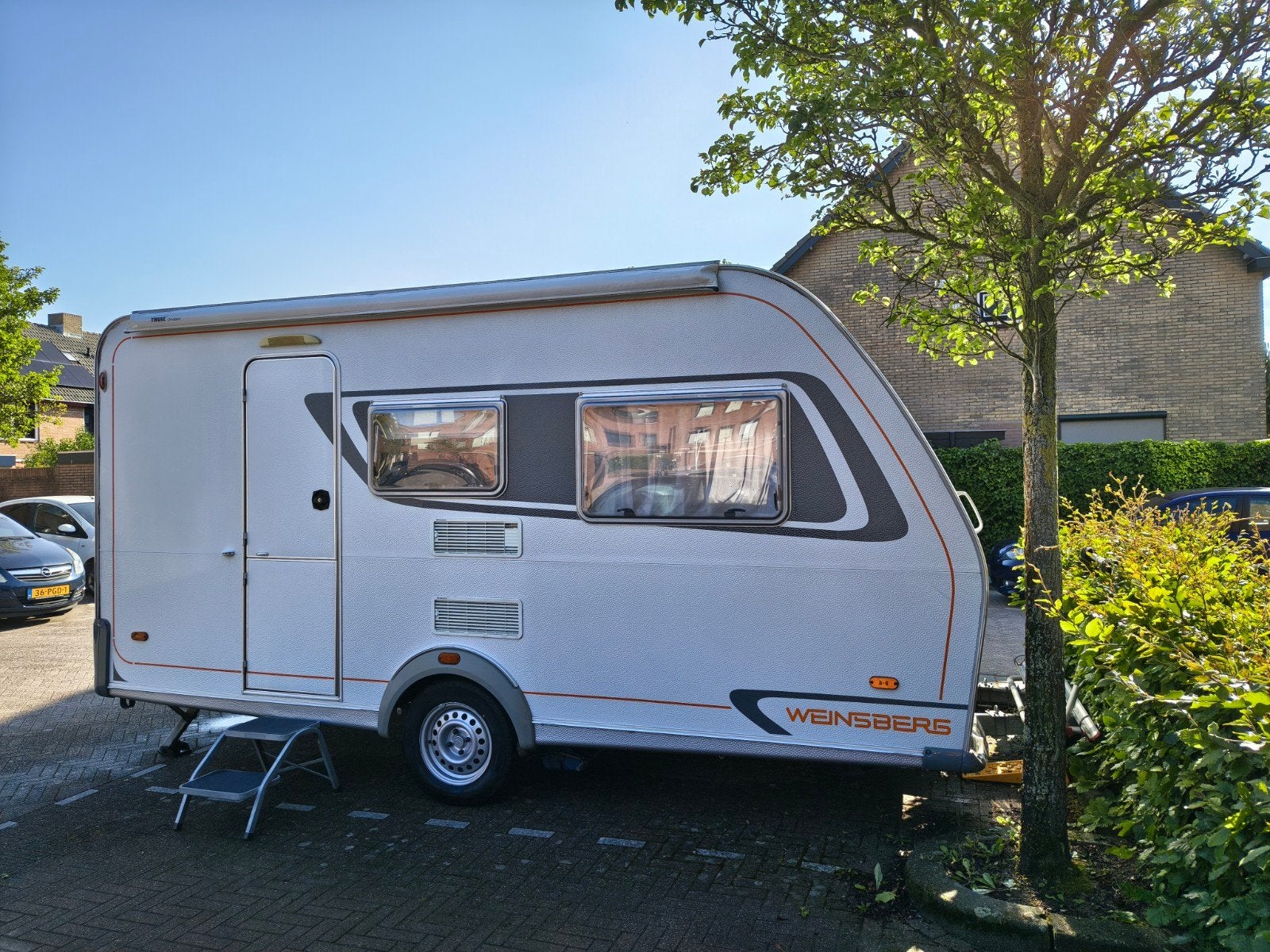 Stapelbed! Lichtgewicht! Weinsberg CaraOne 400LK incl. mover, Rondzit, 750 - 1000 kg, Particulier, Disselslot